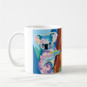 Mug Pop Art coloré Koala Portrait (Gauche)