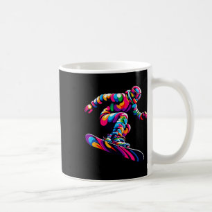 Mug Pop Art coloré Snowboard Snowboard Snowboard Snowb