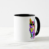 Mug Pop Art cool chat kitty art (Devant droit)