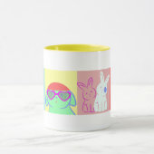 Mug Pop Art Cute Rabbits (Centre)