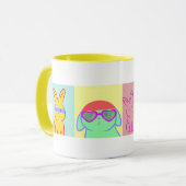 Mug Pop Art Cute Rabbits (Devant gauche)