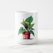 Mug Pop Art de plante en pot vibrant (Centre)