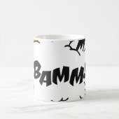 Mug Pop art discours bulle dessin avec du texte. Caric (Centre)