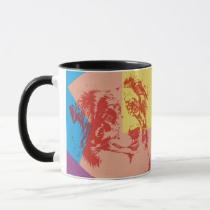 Mug Pop Art Effet Australian Shepherd / Chien