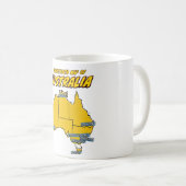 Mug Pop Art Illustré Australie (Devant droit)