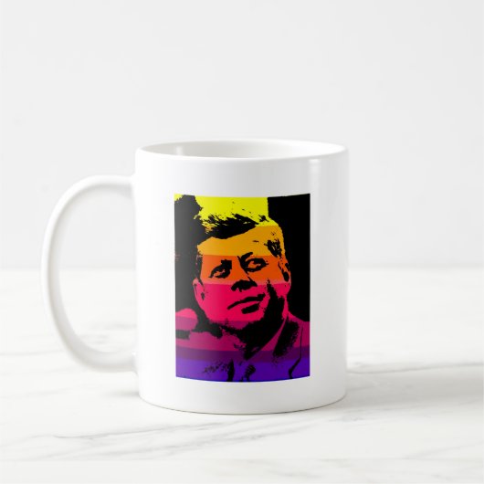 Mug Pop Art Jack JFK John F. Kennedy (Gauche)
