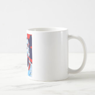 Mug Pop Art JFK John F. Kennedy Red Blue