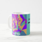 Mug Pop Art Lesbian Valentine's Day | Citation Rumi (Devant gauche)