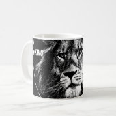 Mug Pop Art Modèle Lion Visage Animaux Le Roi (Devant gauche)
