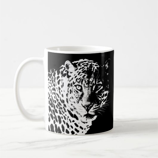 Mug Pop Art Moderne Animaux Modèles Leopard (Gauche)