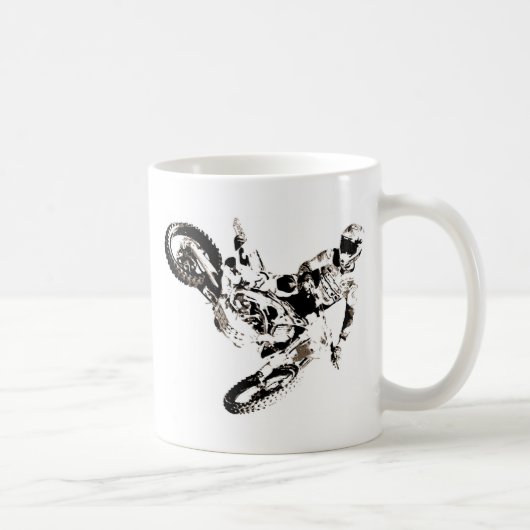 Mug Pop Art Motocross Motorcyle Sport (Droite)