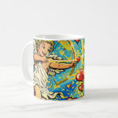 Mug Pop Art of Two cupids playing (Devant gauche)