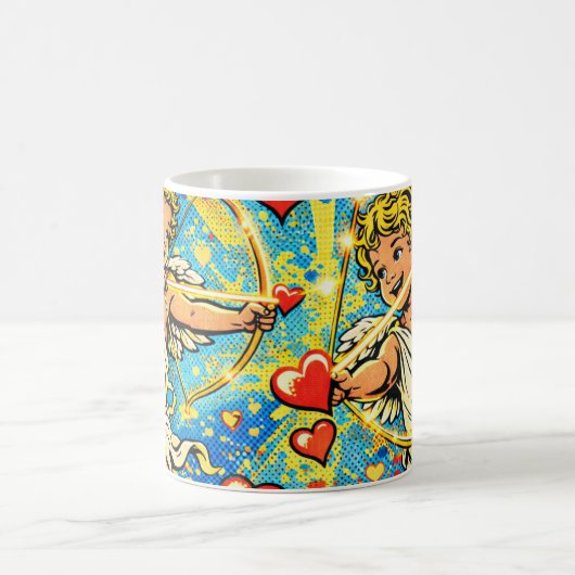 Mug Pop Art of Two cupids playing (Centre)