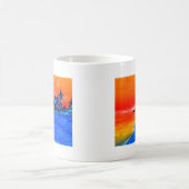 Mug Pop Art Plage Exotique Palmiers (Centre)