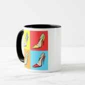 Mug Pop Art Stilettos Café Mug, Thème Mode (Devant gauche)