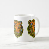 Mug Pop Art TIGER HEAD + votre backgr. & idées (Devant droit)