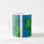 Mug pop art vache verte (Devant gauche)