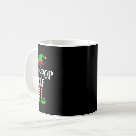 Mug Pop Pop Elf Correspondance Famille Groupe Noël (Devant gauche)