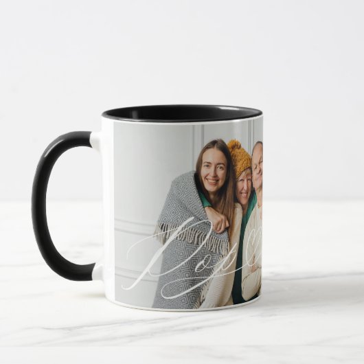 Mug Pop Script Heart Grateful pour chaque instant phot (Gauche)