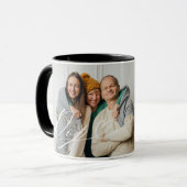 Mug Pop Script Heart Grateful pour chaque instant phot (Devant gauche)