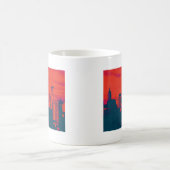 Mug Pop Style Rouge Retro Art New York City (Centre)