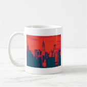 Mug Pop Style Rouge Retro Art New York City (Gauche)
