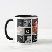 Mug Pop We Love You Black Custom Photo Collage (Gauche)