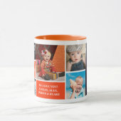 Mug Pop We Love You Orange Custom Photo Collage (Centre)