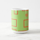 Mug Popcorn Anime Green Red Rectangles (Centre)