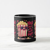 Mug Popcorn Heart Pop Valentine Design (Centre)