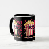 Mug Popcorn Heart Pop Valentine Design (Devant gauche)