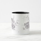 Mug POPET AFFICHER Dessin noir blanc (Centre)