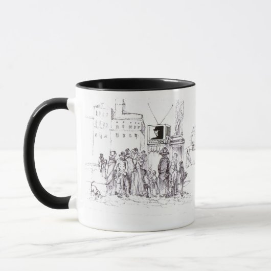 Mug POPET AFFICHER Dessin noir blanc (Gauche)