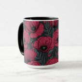 Mug Poppies à Viva Magenta (Devant gauche)