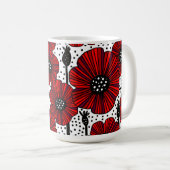 Mug Poppies de jardin et têtes de graines (Devant droit)