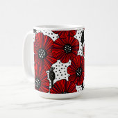 Mug Poppies de jardin et têtes de graines (Devant gauche)