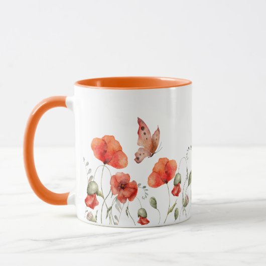 Mug Poppies du jardin (Gauche)