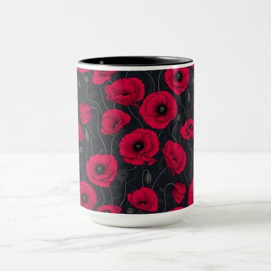 Mug Poppies rouges (Centre)