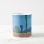 Mug Poppies rouges Ciel bleu par Monet - Champ de pavo (Centre)