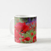 Mug Poppies rouges et lupines violettes (Devant gauche)