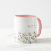 Mug POPPY Cute Pastel Fleur sauvage Floral Mama (Devant droit)