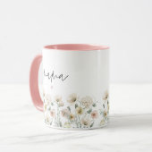 Mug POPPY Cute Pastel Fleur sauvage Floral Mama (Devant gauche)