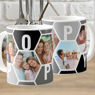 Mug Poppy Modifiable 5 Photo 5 Lettre Nid d'abeille