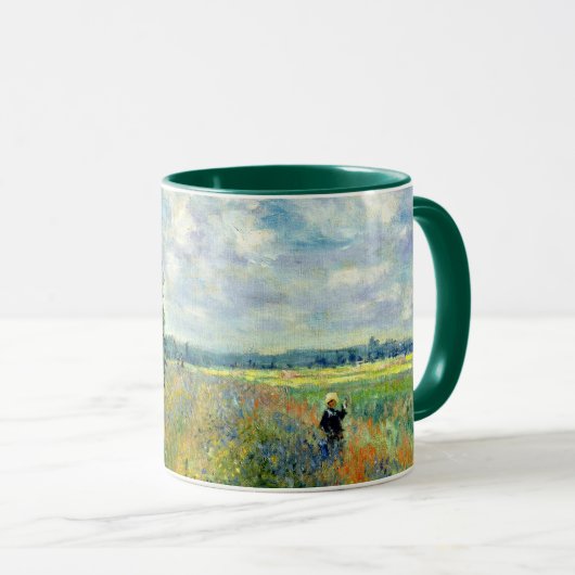 Mug Poppyfield près d'Argenteuil par Monet (Devant droit)