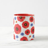 Mug Poppys Et Cornflowers Motif (Centre)