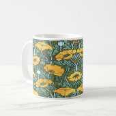Mug Populaire Jaune Art Nouveau (Devant gauche)