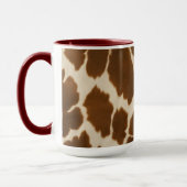 Mug Populaire Vache Faux Cuir Elégante Collection (Gauche)