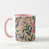 Mug Popular pattern-birds, butterflies, bees... (Gauche)