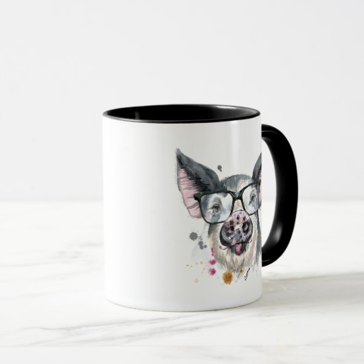 Mug Porc à la mode (Devant droit)