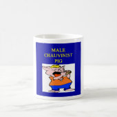 Mug porc de chauvin masculin (Centre)